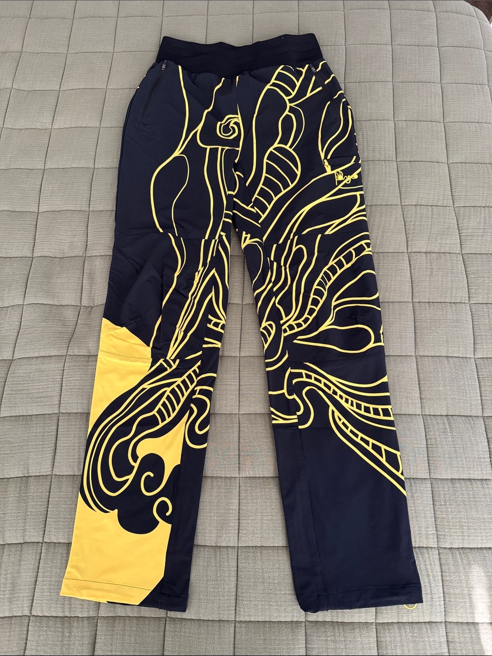 Pangoo Tiger Origin Climbing Pants Black Yellow M Longer Length
